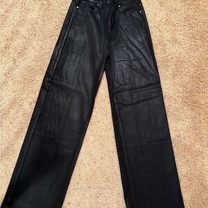 Paige Black coated jeans